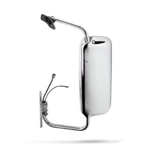 MZ-8801ES-L ESPEJO FR FREIGHTLINER CENTURY / COLUMBIA 08-17 ELECT C/DESEMP CROMADO CON BRAZO ACERO INOX IZQ LH