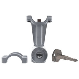 002-0801-05 CILINDRO DE IGNICION DS 620 73-80 METAL CROMO CON LLAVE DELANTERA IZQ