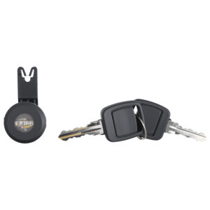 002-1230-15 CILINDRO DE PUERTA FD RANGER 05-09 METAL NEGRO/CROMO CON LLAVE DELANTERA IZQ