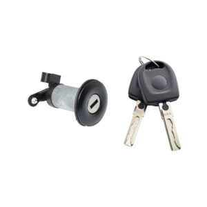 002-3115-11 CILINDRO DE CAJUELA VW POINTER 00-05 METAL NEGRO/CROMO ADAPTABLE ELECTRICO CON LLAVE TRASERA