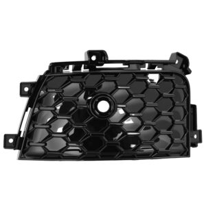 003-1605-29 REJILLA FASCIA DELANTERA JP GRAND CHEROKEE L 22-24 NEGRA BRILLANTE C/HOYO P/SENSOR IZQ