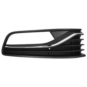 003-3116-26 REJILLA FASCIA DELANTERA VW POLO 15-20 CORRUGADA LINEA ANTERIOR C/HOYO P/FARO C/MOLDURA CROMADA DER
