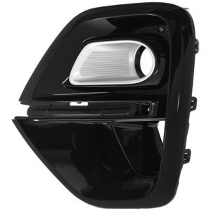 003-3502-19 REJILLA FASCIA DELANTERA KI SPORTAGE 19-22 NEGRA C/HOYO P/FARO C/MOLDURA CROMADA IZQ