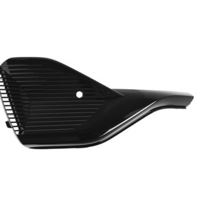 003-7107-01 REJILLA FASCIA DELANTERA BY YUAN PLUS 23-25 NEGRA BRILLANTE C/HOYO P/SENSOR IZQ