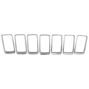 011-1605-38 MOLDURA PARRILLA JP GRAND CHEROKEE 14-16 CROMADA 7 PIEZAS