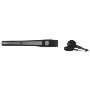012-3111-40 MANIJA EXTERIOR VW GOLF 87-92 METAL NEGRO/CROMO CON LLAVE Y CILINDRO DELANTERA DER