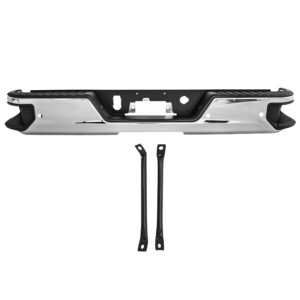 206-6800-04 DEFENSA TRASERA GM SIERRA 19-24 (U.T.P.) COMPLETA CROMADA C/HOYO P/SENSOR S/HOYO P/ESCAPE