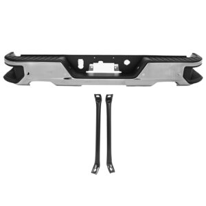 206-6800-06 DEFENSA TRASERA GM SIERRA 19-24 (U.T.P.) COMPLETA CROMADA C/HOYO P/SENSOR C/HOYO P/ESCAPE