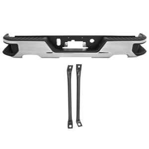 206-6800-07 DEFENSA TRASERA GM SIERRA 19-24 (U.T.P.) COMPLETA CROMADA S/HOYO P/SENSOR C/HOYO P/ESCAPE