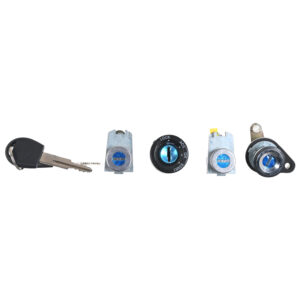 224-0604-01 SET DE CILINDROS CV AVEO 08-17 METAL CROMO CON LLAVE PARA PUERTA/ENCENDIDO/CAJUELA