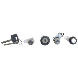 224-0614-02 SET DE CILINDROS CV CHEVY 04-12 METAL CROMO CON LLAVE PARA PUERTA/CAJUELA/ENCENDIDO