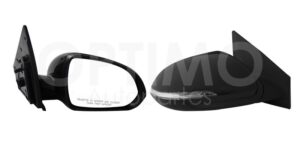 ESP5018 ESPEJO DER ELECT NEGRO P/PINTAR C/LUZ DIRECCIONAL C/DESEMPA?ANTE ELECTROABATIBLE (8PINES) RIO 18-23
