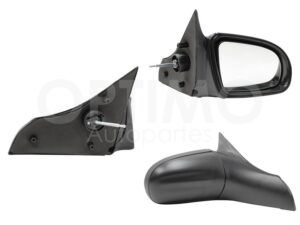 ESP5026 ESPEJO DER MANUAL NEGRO POROSO C/CONTROL 3-4-5PTAS (EMP/2PZS) CHEVY C-1/C-2 94-08