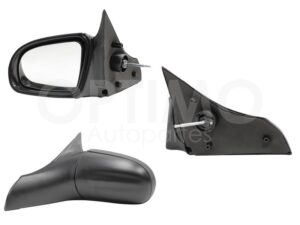ESP5025 ESPEJO IZQ MANUAL NEGRO POROSO C/CONTROL 3-4-5PTAS (EMP/2PZS) CHEVY C-1/C-2 94-08