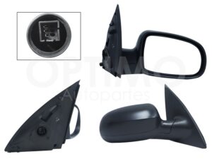 ESP5030 ESPEJO DER ELECT NEGRO POROSO (3PINES) (TORNADO 04-11) CORSA 03-08