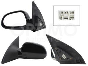 ESP5053 ESPEJO IZQ ELECT NEGRO P/PINTAR C/DESEMPA?ANTE (5PINES) OPTRA 06-10