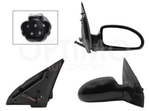 ESP5116 ESPEJO DER ELECT NEGRO P/PINTAR (5PINES) FOCUS 00-06