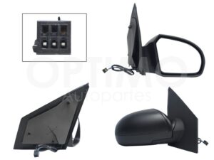 ESP5122 ESPEJO DER ELECT NEGRO POROSO (3PINES) FIESTA FIRST 03-10