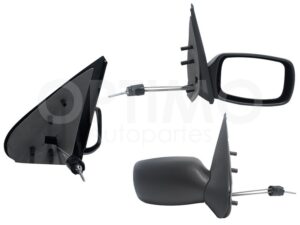 ESP5128 ESPEJO DER MANUAL NEGRO POROSO C/CONTROL (FIESTA 98-02) FIESTA IKON 01-07