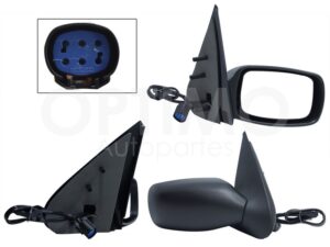 ESP5130 ESPEJO DER ELECT NEGRO POROSO (5PINES) (FIESTA 98-02) FIESTA IKON 01-07