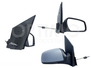 ESP5132 ESPEJO DER MANUAL GRIS P/PINTAR C/CONTROL 5PTAS FIESTA IKON H-BACK 11-15