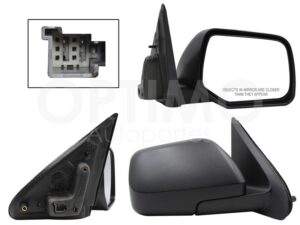 ESP5152 ESPEJO DER ELECT NEGRO POROSO C/DESEMPA?ANTE (5PINES) ESCAPE 08-12