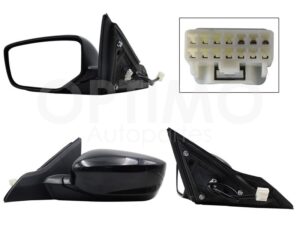 ESP5197 ESPEJO IZQ ELECT NEGRO P/PINTAR (3PINES) 4PTAS ACCORD SEDAN 13-17