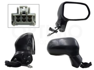 ESP5202 ESPEJO DER ELECT NEGRO P/PINTAR (3PINES) 4PTAS CIVIC SEDAN 06-11