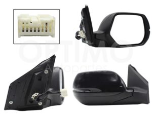 ESP5212 ESPEJO DER ELECT NEGRO P/PINTAR C/LUZ DIRECCIONAL C/DESEMPA?ANTE (7PINES) CR-V 15-16