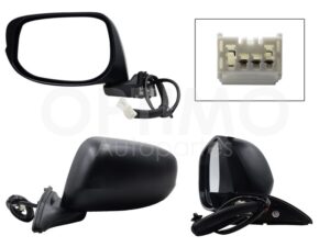 ESP5221 ESPEJO IZQ ELECT NEGRO P/PINTAR (3PINES) FIT 09-14