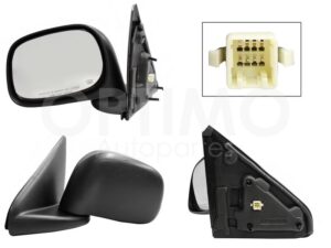 ESP5241 ESPEJO IZQ ELECT NEGRO POROSO (5PINES) RAM 02-08