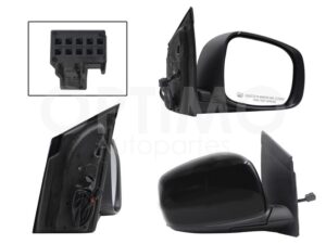 ESP5262 ESPEJO DER ELECT NEGRO P/PINTAR (3PINES) (TOWN & COUNTRY 08-16) GRAND CARAVAN 08-19