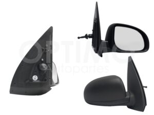 ESP5264 ESPEJO DER MANUAL NEGRO POROSO C/CONTROL I-10 11-14