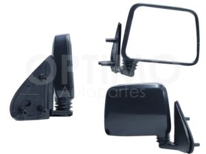 ESP5284 ESPEJO DER MANUAL NEGRO POROSO (BASE INT METALICA) (NP-300 D-22 08-15) D-21 94-07