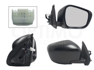 ESP5304 ESPEJO DER ELECT NEGRO POROSO (3PINES) (DOBLE CABINA SE/LUJO) NP-300 FRONTIER 2/4WD 16-25