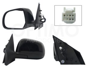 ESP5315 ESPEJO IZQ ELECT NEGRO P/PINTAR (3PINES) VERSA 12-14