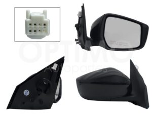 ESP5318 ESPEJO DER ELECT NEGRO P/PINTAR (3PINES) VERSA 15-19