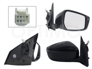 ESP5320 ESPEJO DER ELECT NEGRO P/PINTAR C/LUZ DIRECCIONAL (5PINES) VERSA 15-19