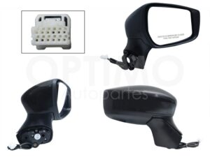 ESP5324 ESPEJO DER ELECT NEGRO P/PINTAR (3PINES) VERSA 20-25