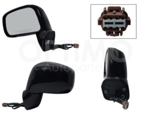 ESP5329 ESPEJO IZQ ELECT NEGRO P/PINTAR (3PINES) TIIDA 06-17