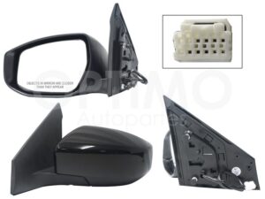 ESP5355 ESPEJO IZQ ELECT NEGRO P/PINTAR (3PINES) SENTRA B-17 13-20