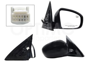 ESP5366 ESPEJO DER ELECT NEGRO P/PINTAR C/DESEMPA?ANTE (5PINES) PATHFINDER 13-16