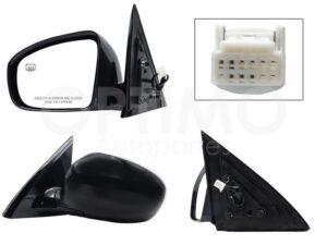 ESP5365 ESPEJO IZQ ELECT NEGRO P/PINTAR C/DESEMPA?ANTE (5PINES) PATHFINDER 13-16