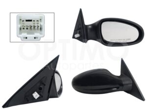 ESP5376 ESPEJO DER ELECT NEGRO P/PINTAR (3PINES) ALTIMA 02-04