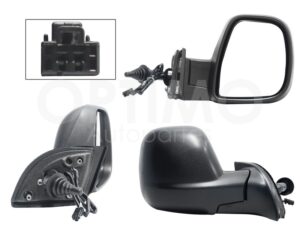 ESP5388 ESPEJO DER MANUAL NEGRO POROSO C/CONTROL C/SENSOR TEMPERATURA (2PINES) PARTNER 13-24