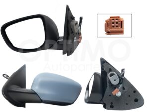 ESP5391 ESPEJO IZQ ELECT GRIS P/PINTAR C/DESEMPA?ANTE S/SENSOR (5PINES) PG-301 13-17