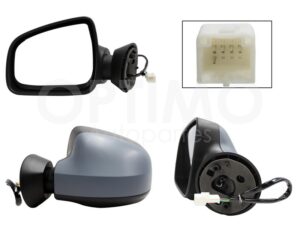 ESP5403 ESPEJO IZQ ELECT GRIS P/PINTAR C/DESEMPA?ANTE (5PINES) (SANDERO-STEPWAY 10-15) DUSTER 13-16