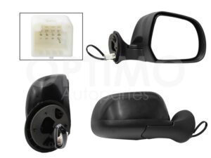 AERR0443 ESPEJO DER ELECT NEGRO P/PINTAR C/DESEMPA?ANTE (5PINES) (OROCH 18-22) DUSTER 17-20