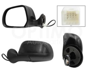 AERR0444 ESPEJO IZQ ELECT NEGRO P/PINTAR C/DESEMPA?ANTE (5PINES) (OROCH 18-22) DUSTER 17-20