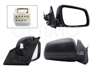 ESP5414 ESPEJO DER ELECT NEGRO P/PINTAR C/DESEMPA?ANTE (5PINES) LANCER 08-16